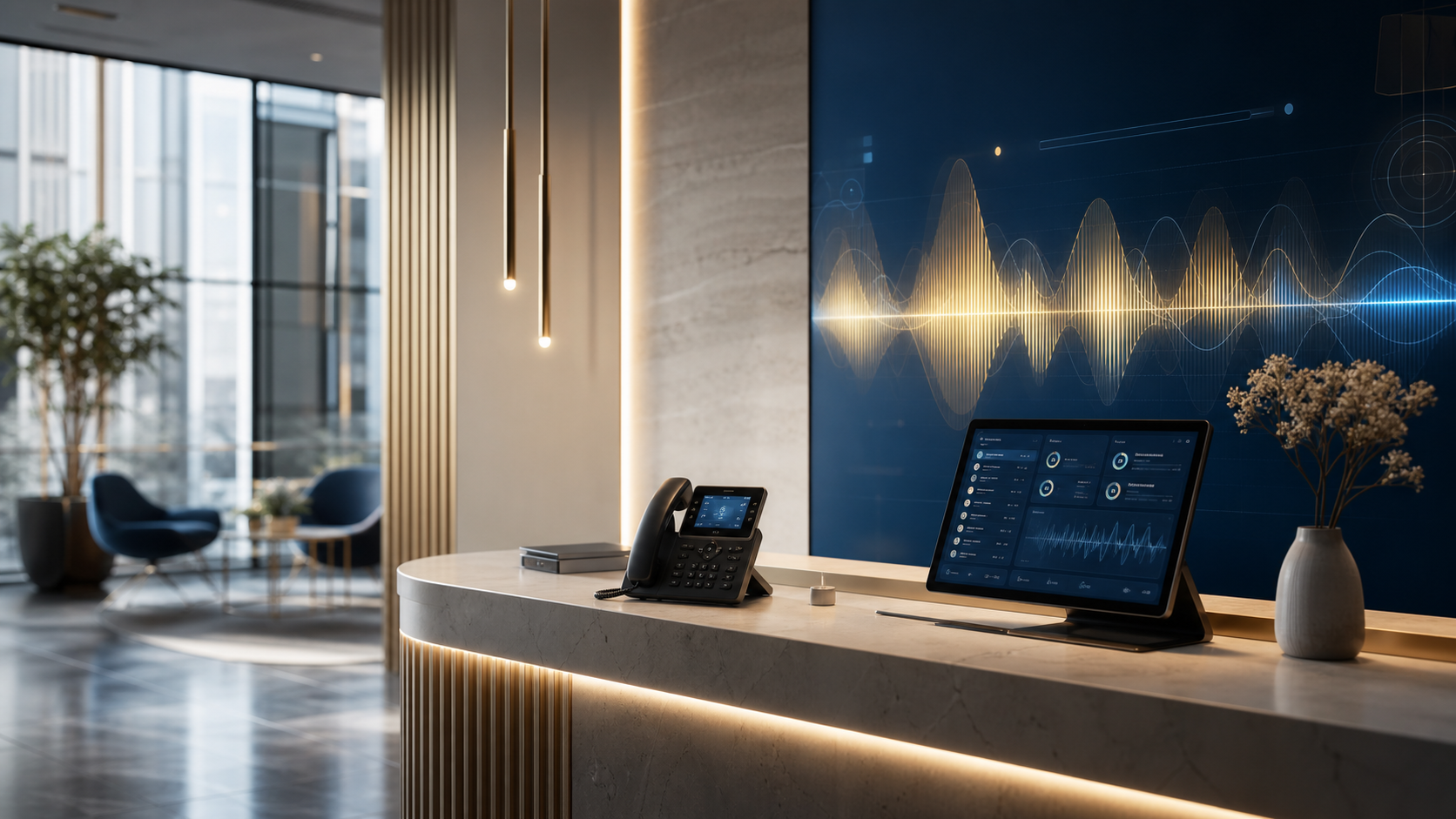 Réceptionniste virtuelle IA pour accueil téléphonique PME